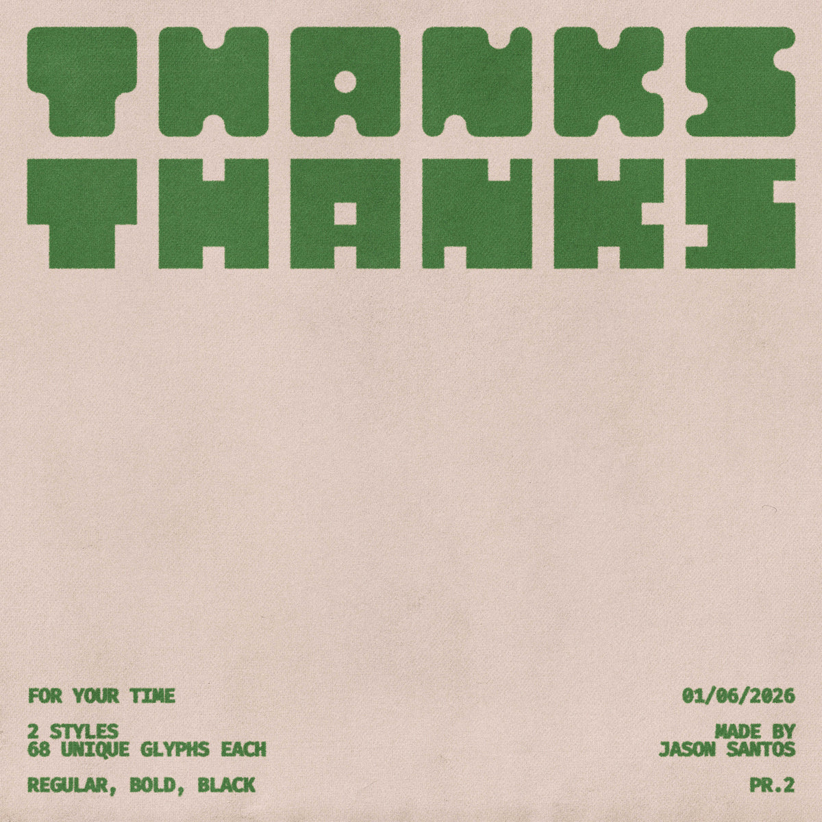 Chunk Chonk Typeface by Jason Santos, preview 17