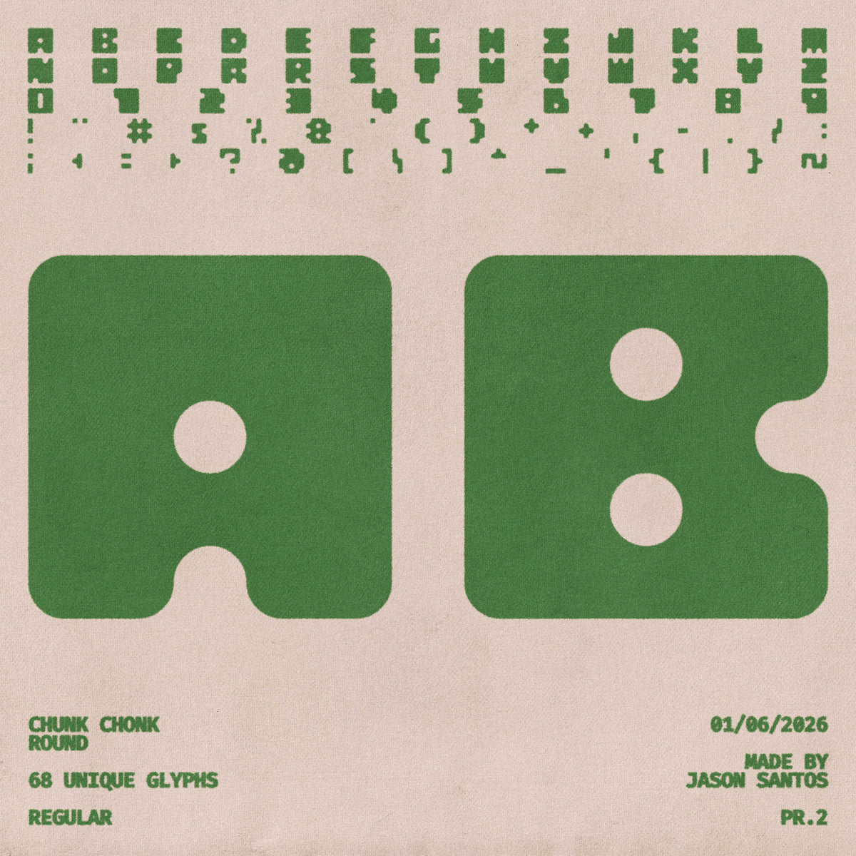 Chunk Chonk Typeface by Jason Santos, preview 6