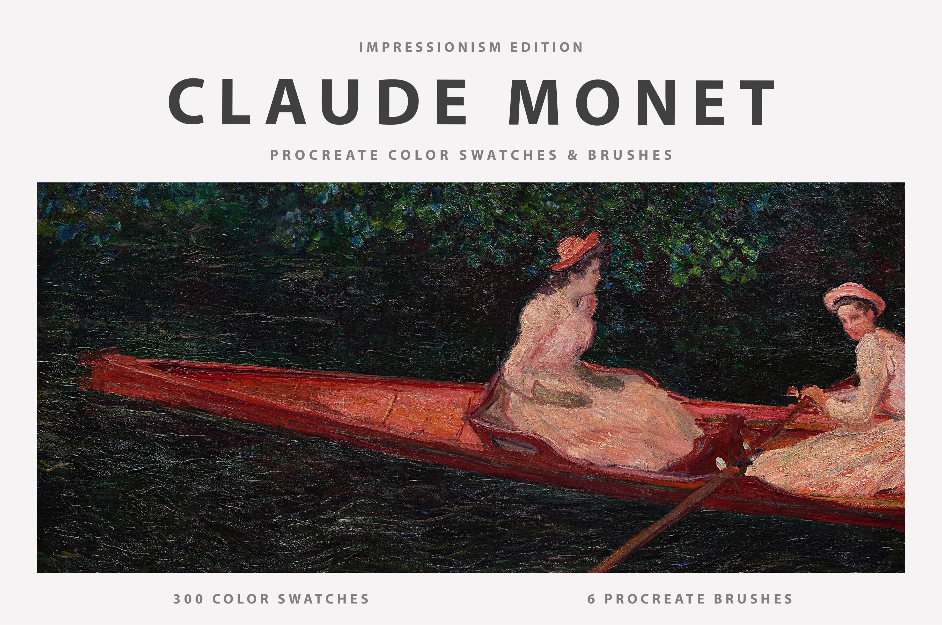 Claude Monet Procreate Brushes & Color Palettes