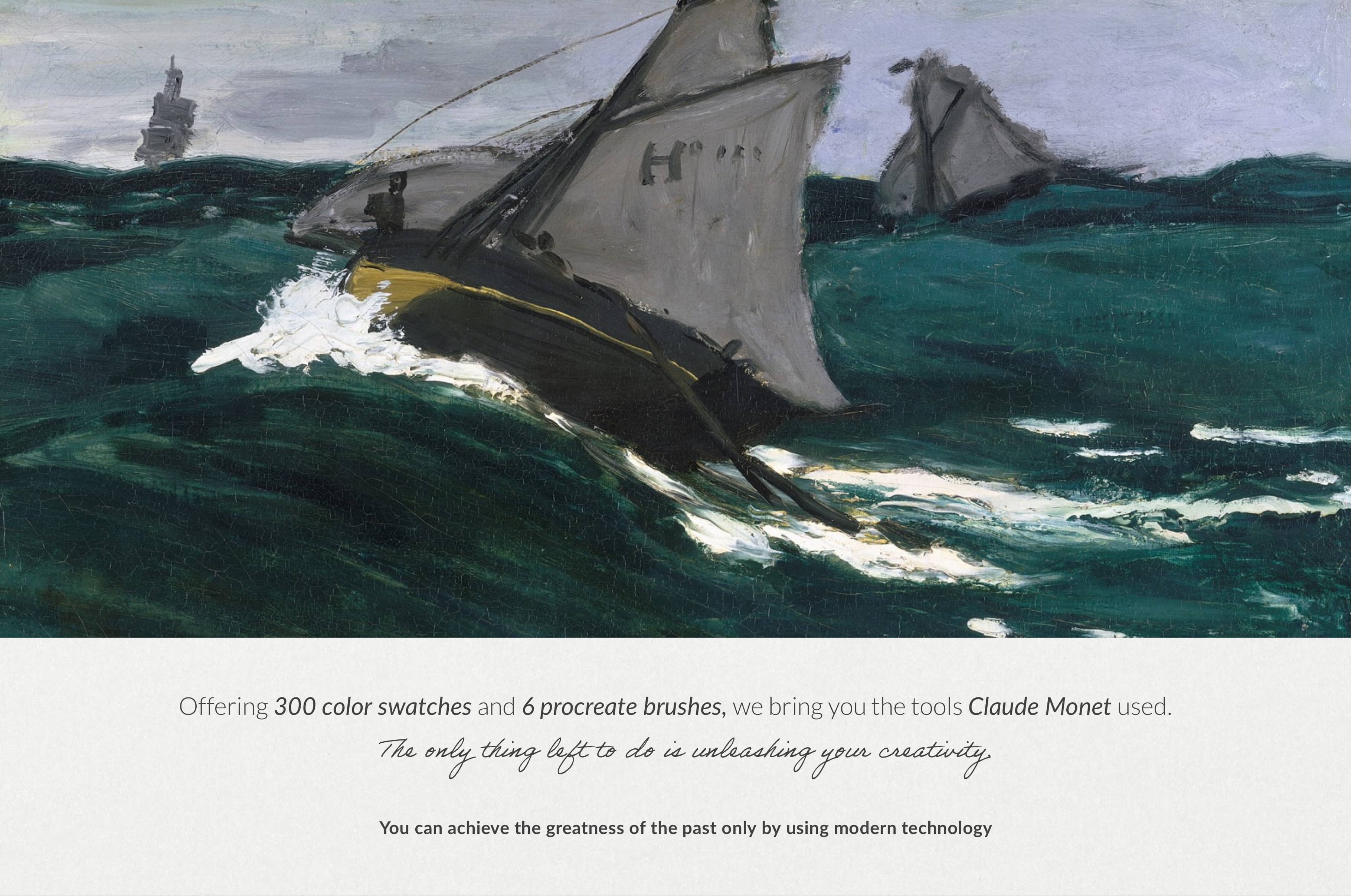 Claude Monet Procreate Brushes & Color Palettes