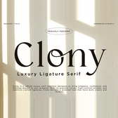Clony - Luxury Ligature Serif Font
