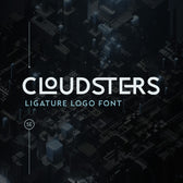 Cloudsters - Ligature Logo Font