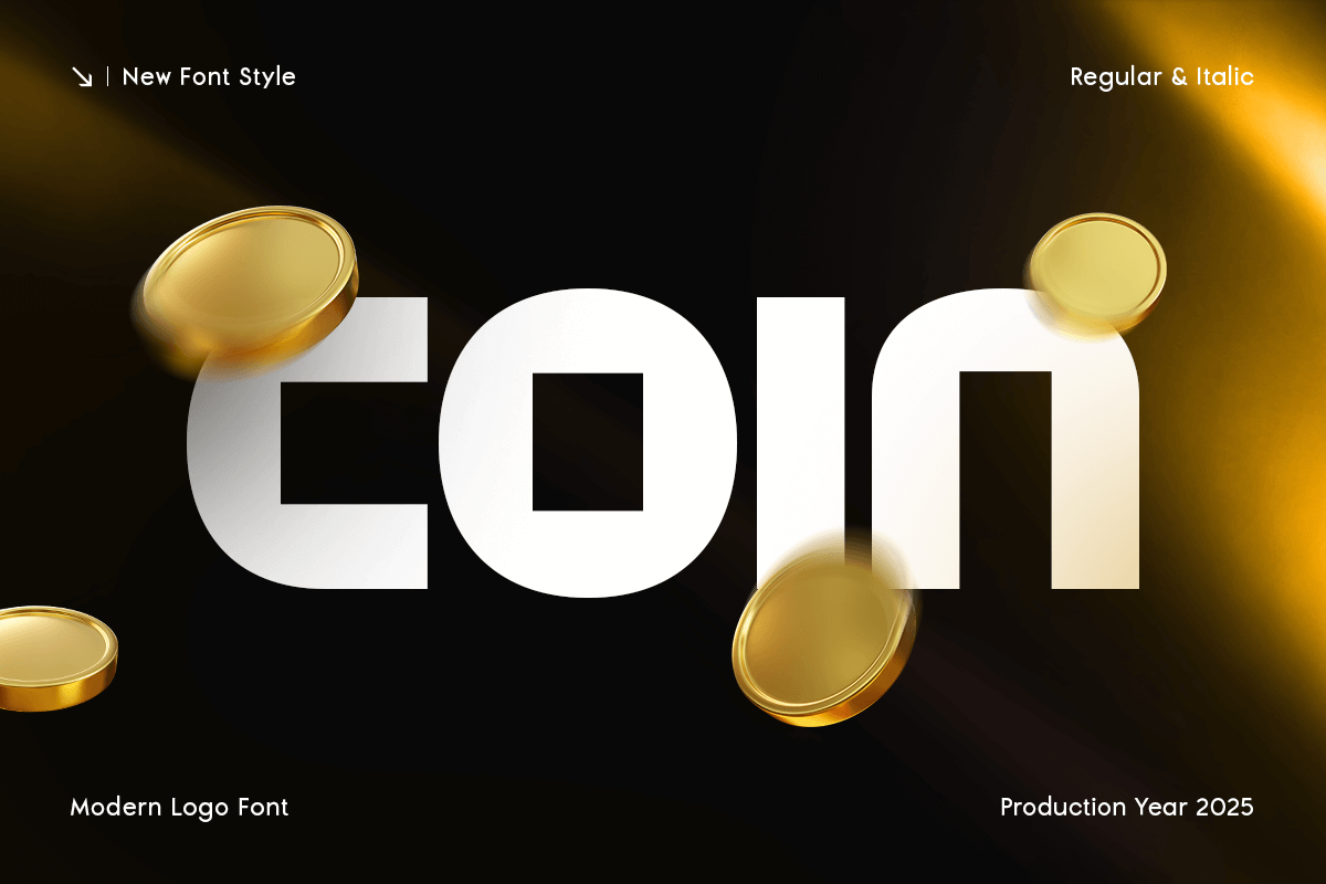 Coin - Logo Font by Dareco Studio, preview 2