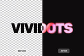 Colorful Halftone Text Effect