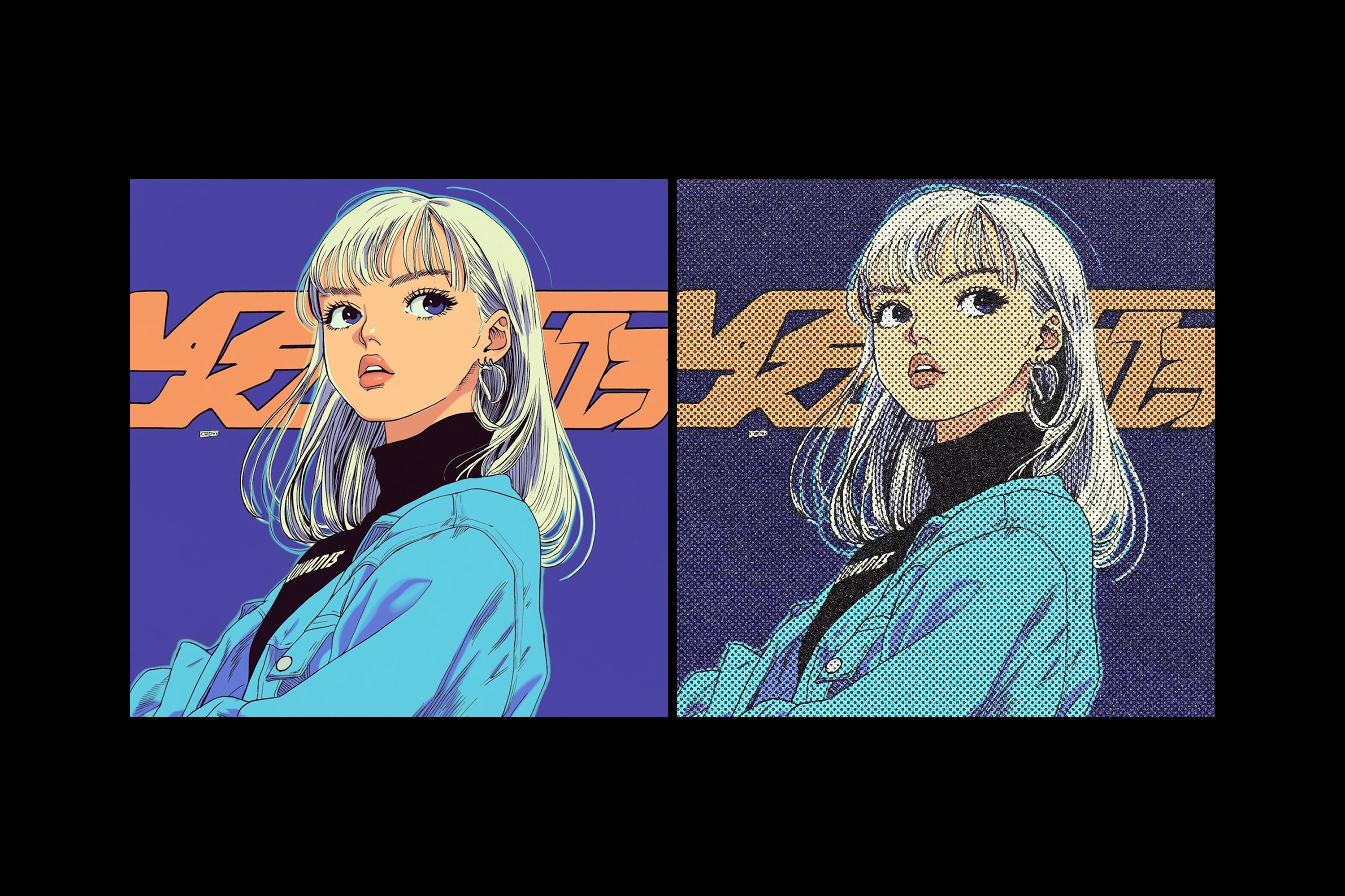 Comic Halftone Print Effect