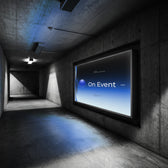 Concrete Corridor Display