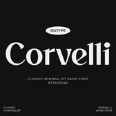 Corvelli Classic Minimalist Sans