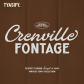 Crenville Fontage Vintage Font Duo