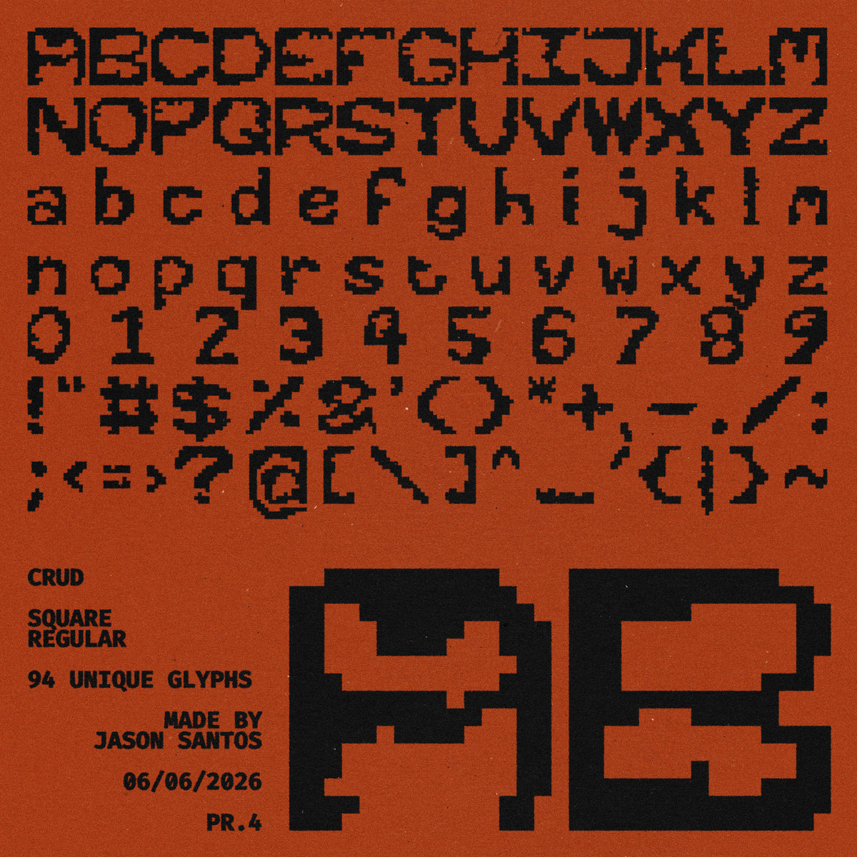 Crud Typeface by Jason Santos, preview 3