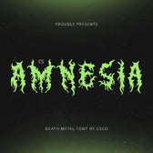 CS Amnesia – Black Metal Font