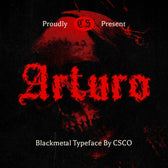 CS Arturo – Black Metal Font