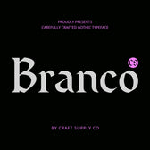 CS Branco – Gothic Font