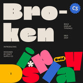CS Broken – Bold Font