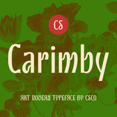 CS Carimby – Art Nouveau Font
