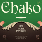 CS Chako – Art Nouveau Font