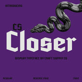 CS Closer – Gothic Font