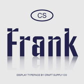 CS Frank – Solid Font