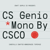 CS Genio Mono – Monospaced Typeface