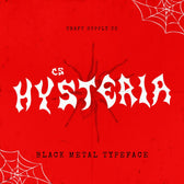 CS Hysteria – Black Metal Font