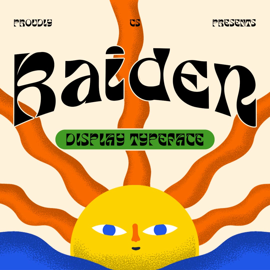 CS Raiden – Reverse Contrast Font by Craft Supply Co, preview 1