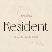 CS Resident – Elegant Font