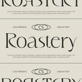 CS Roastery – Elegant Font