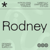 CS Rodney – Sans Serif Typeface