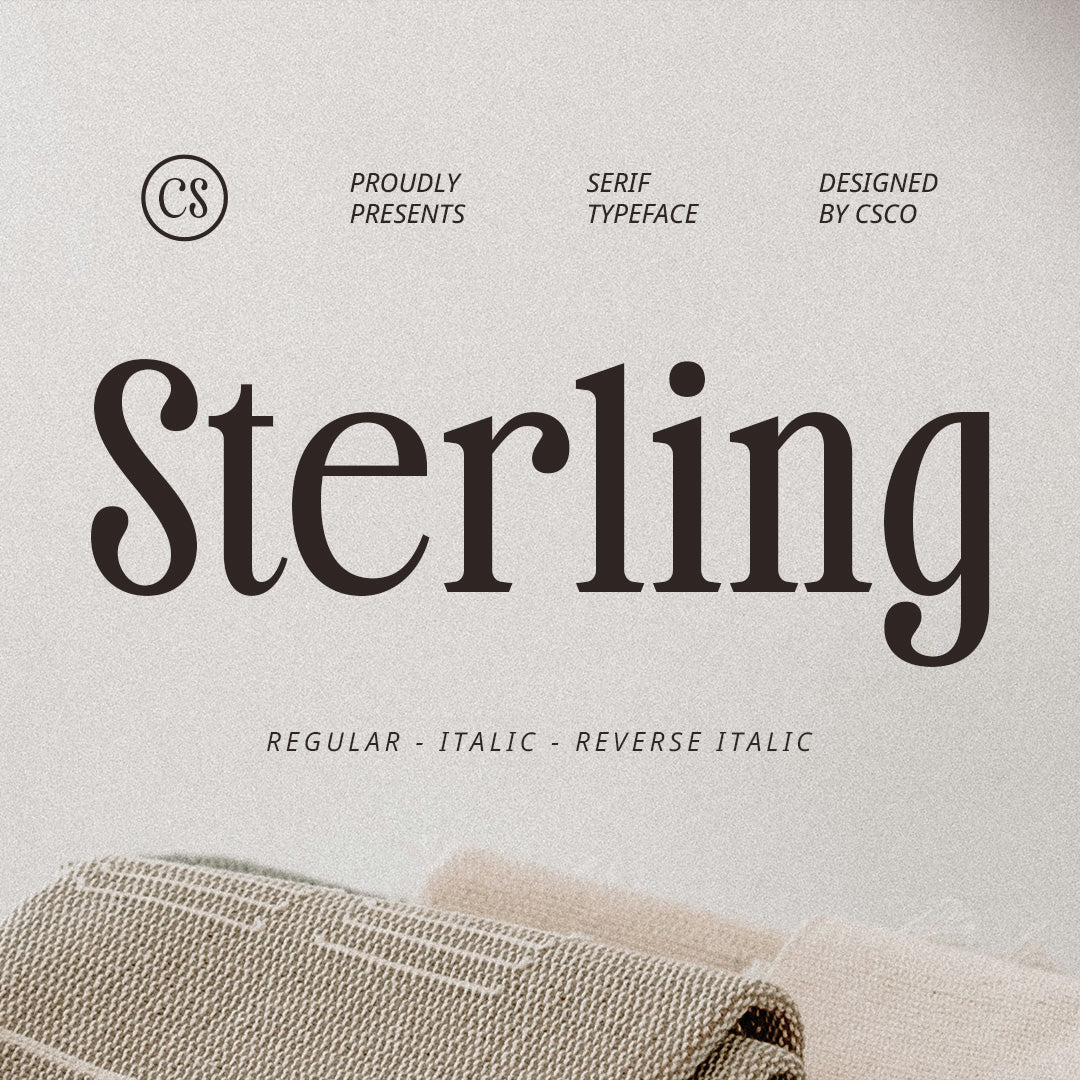 CS Sterling – Classic Font by Craft Supply Co, preview 1