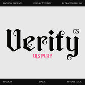 CS Verity – Gothic Font