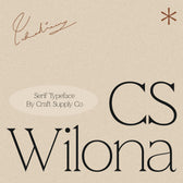 CS Wilona – Serif Typeface