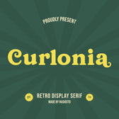Curlonia Retro Display Serif Font