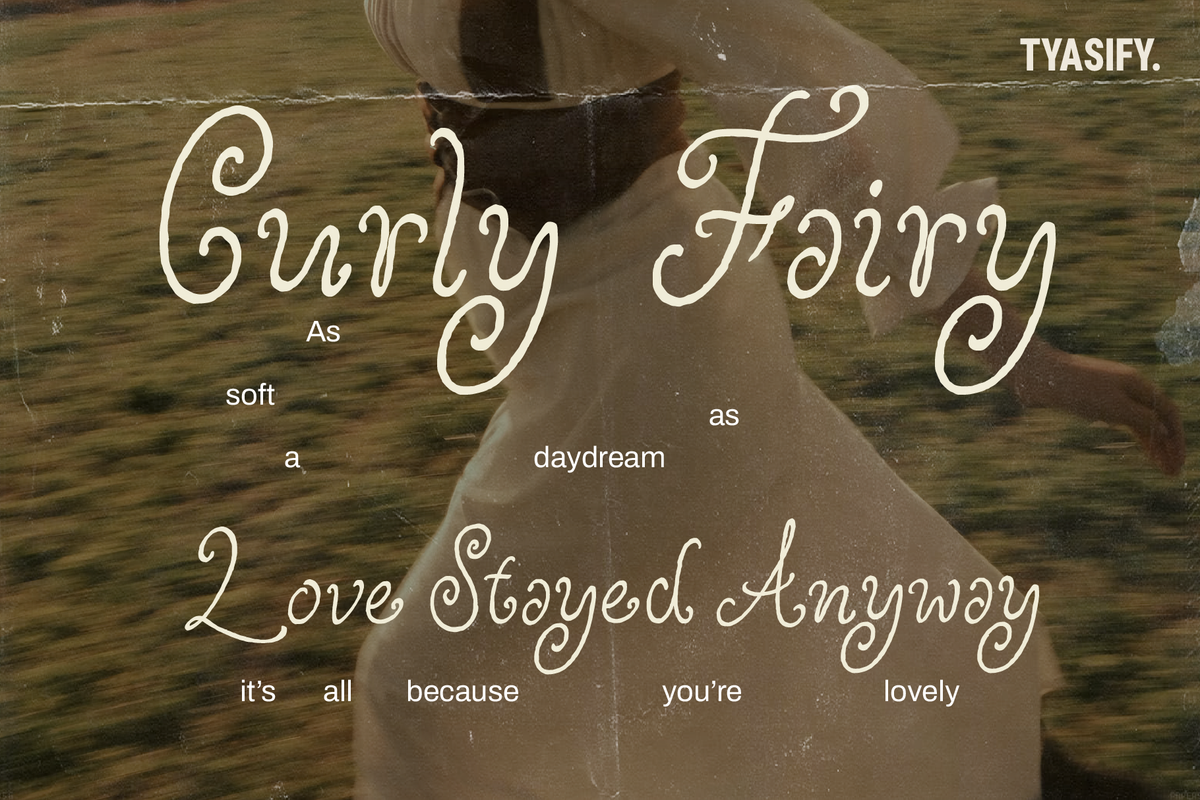 Curly Fairy Lovely Whimsical Font by Tyasify, preview 12