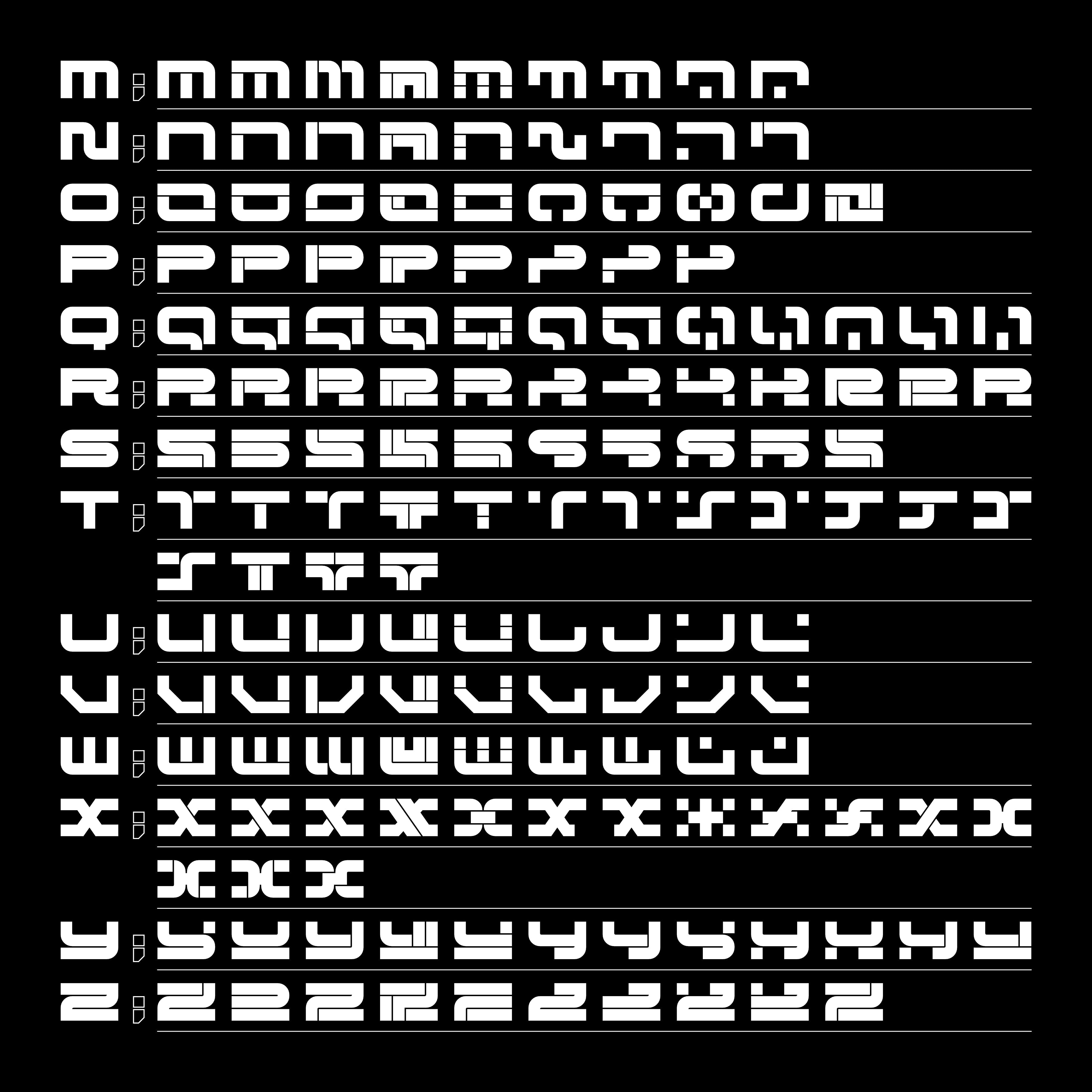 CYBER OZ ROUNDED Typeface