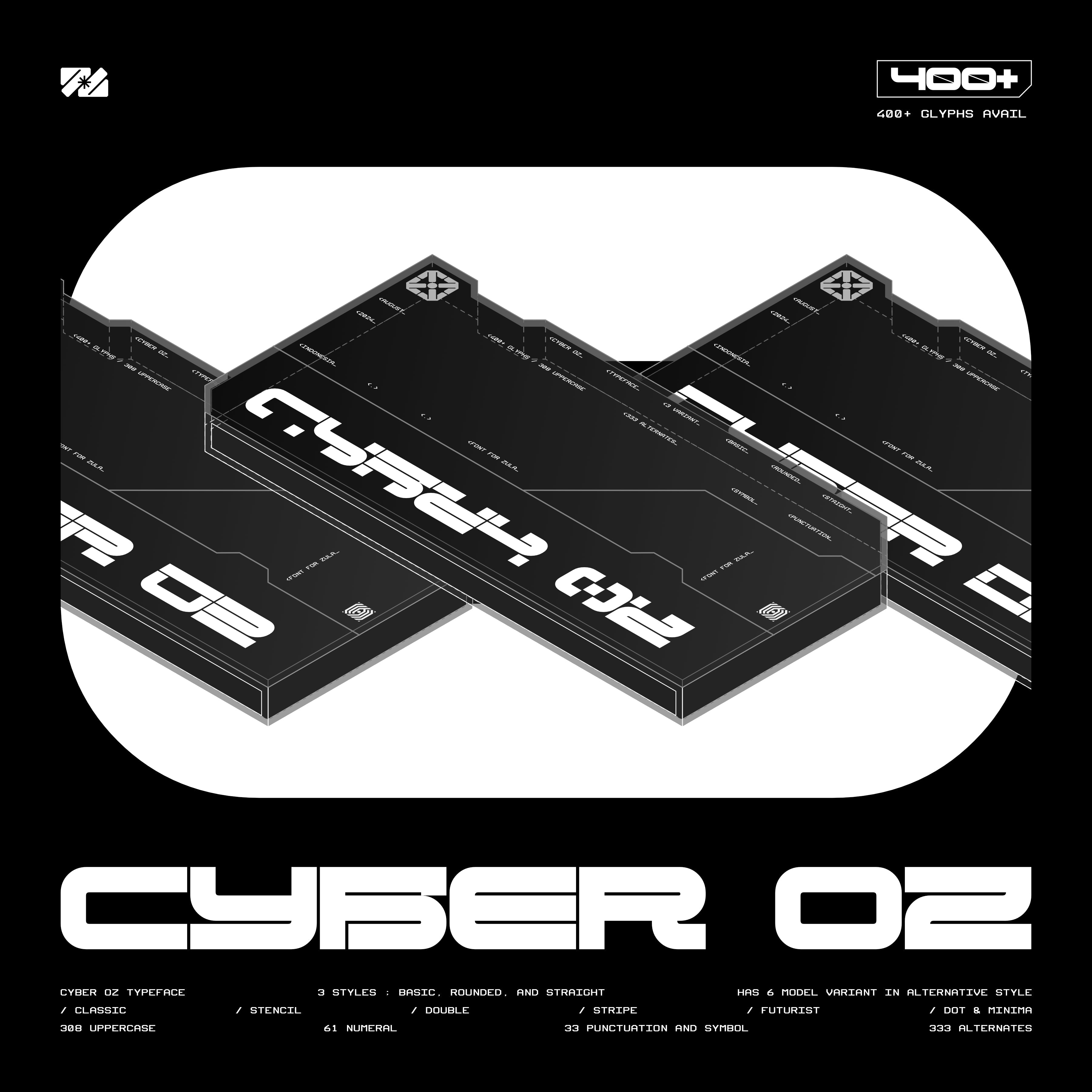 CYBER OZ ROUNDED Typeface
