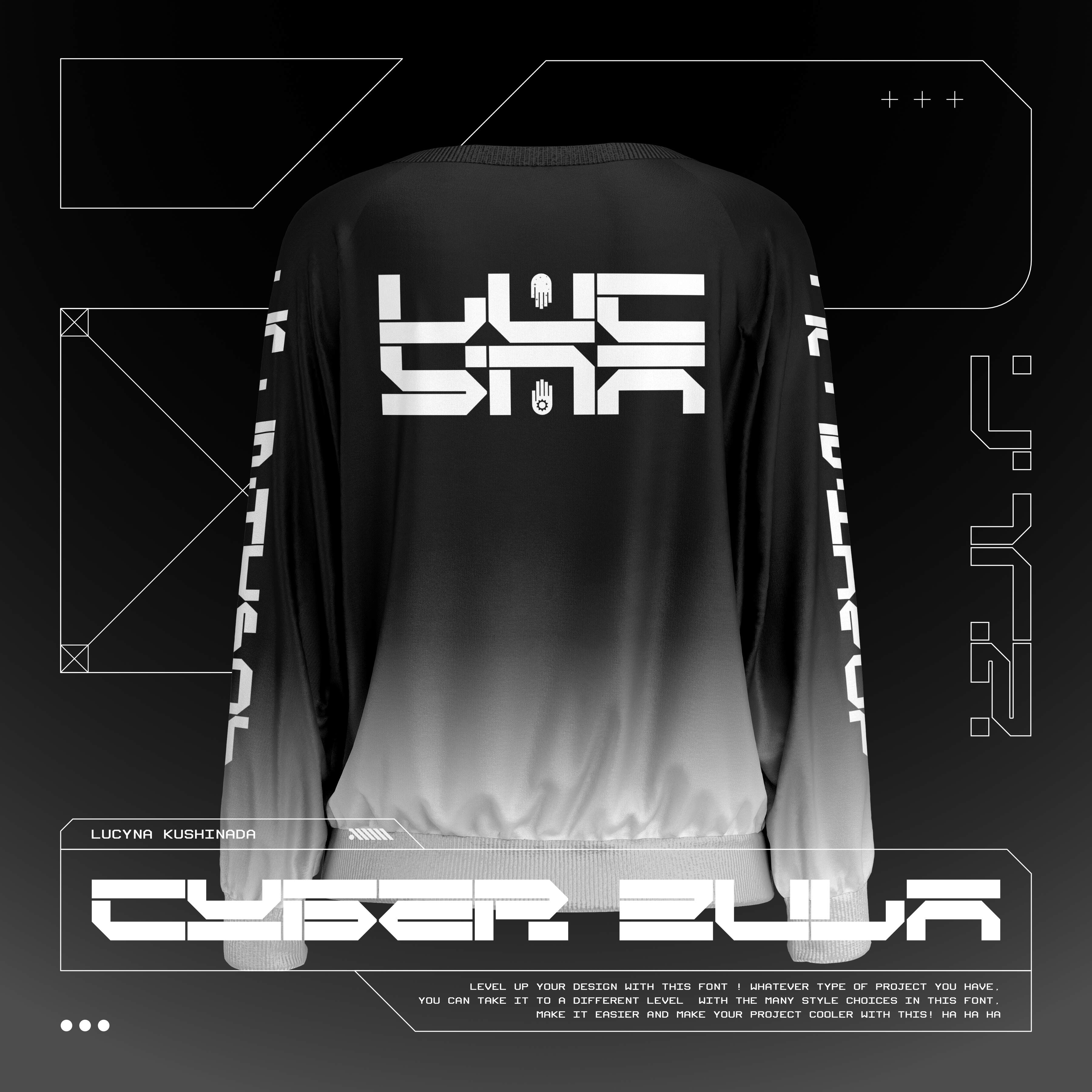 CYBER OZ STRAIGHT Typeface