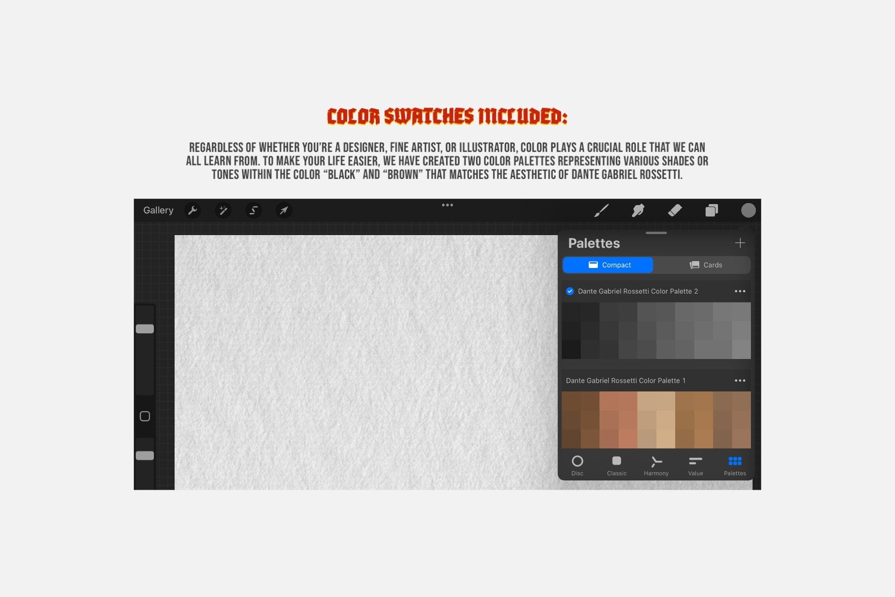 Dante Gabriel Rossetti Procreate Kit