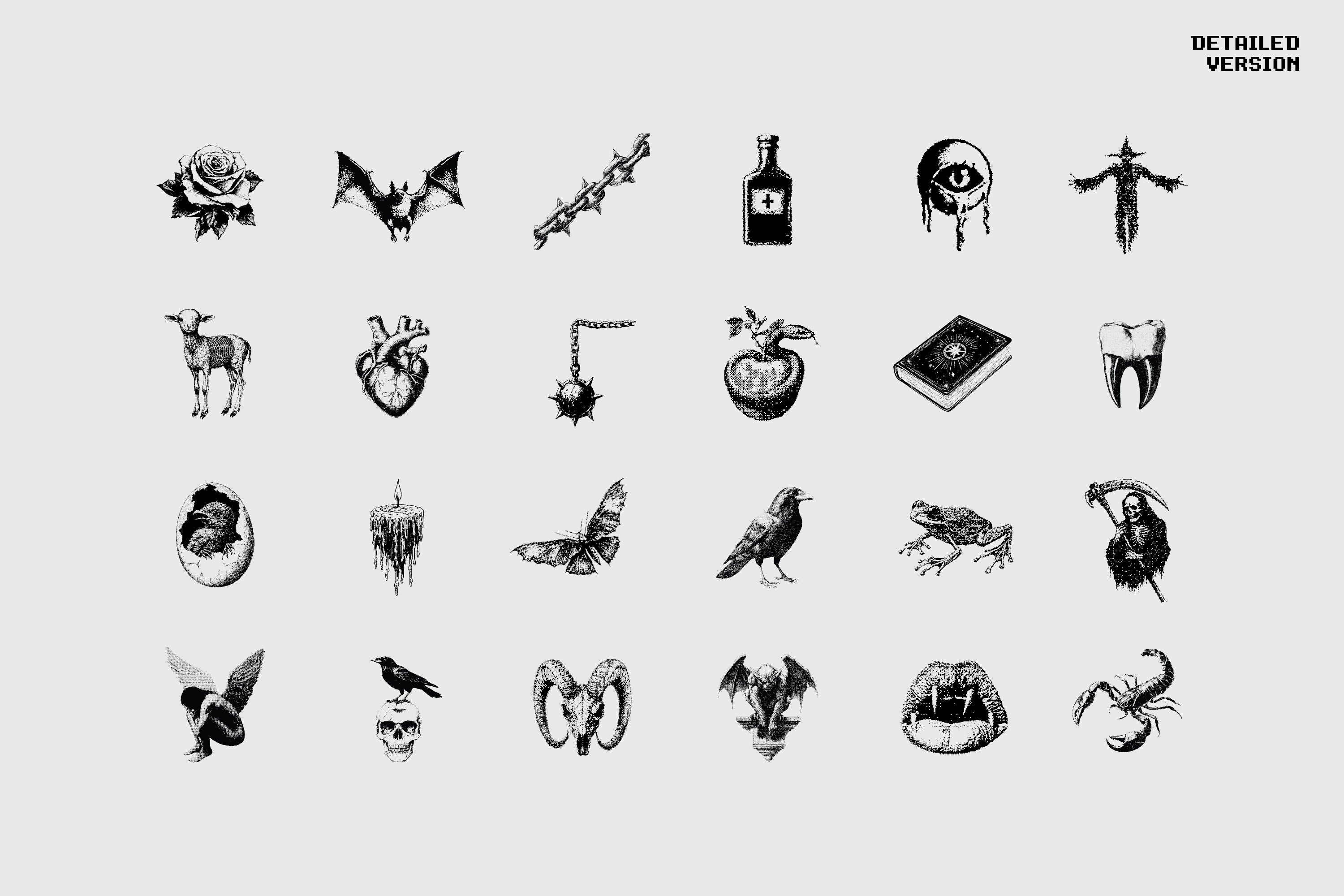 Dark Dithering Graphic Pack Vol.2