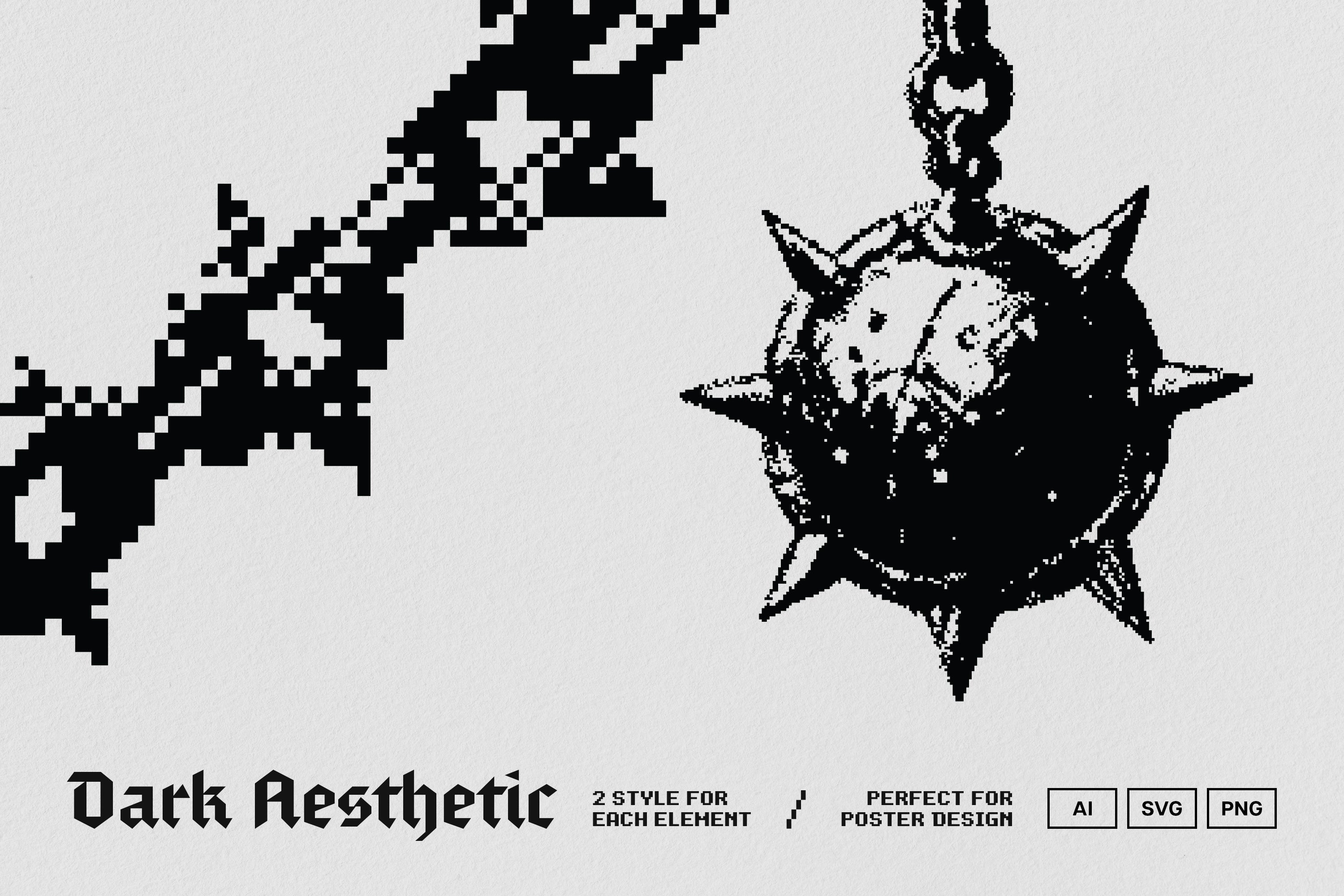Dark Dithering Graphic Pack Vol.2