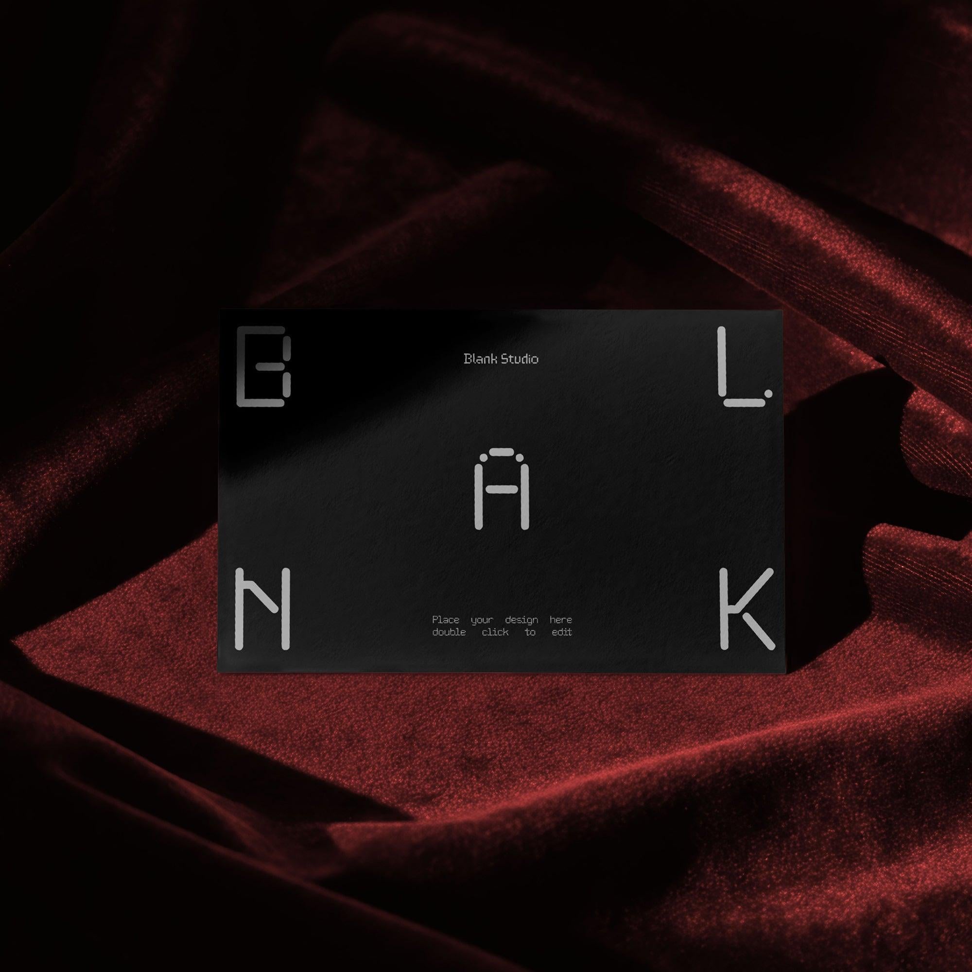 Dark Glamour Paper Mockup