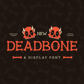 Deadbone Display Font