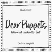Dear Puppets Whimsical Handwritten Font Font