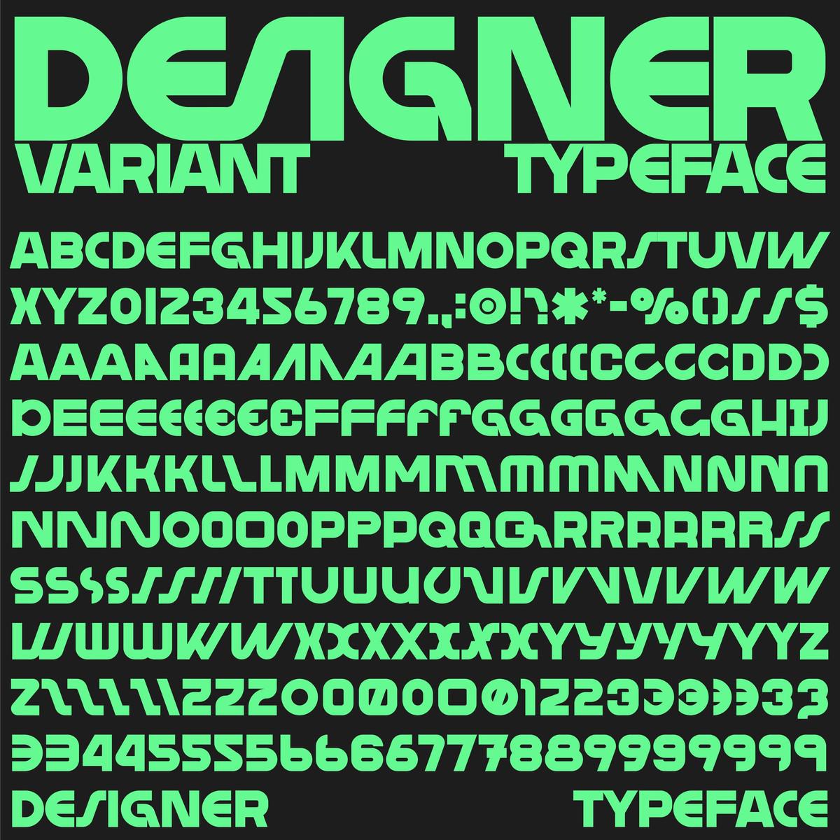 Designer Typeface