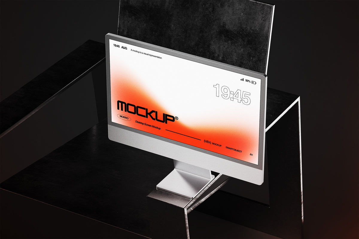 Desktop Monitor Mockup by Morrobati, preview 3