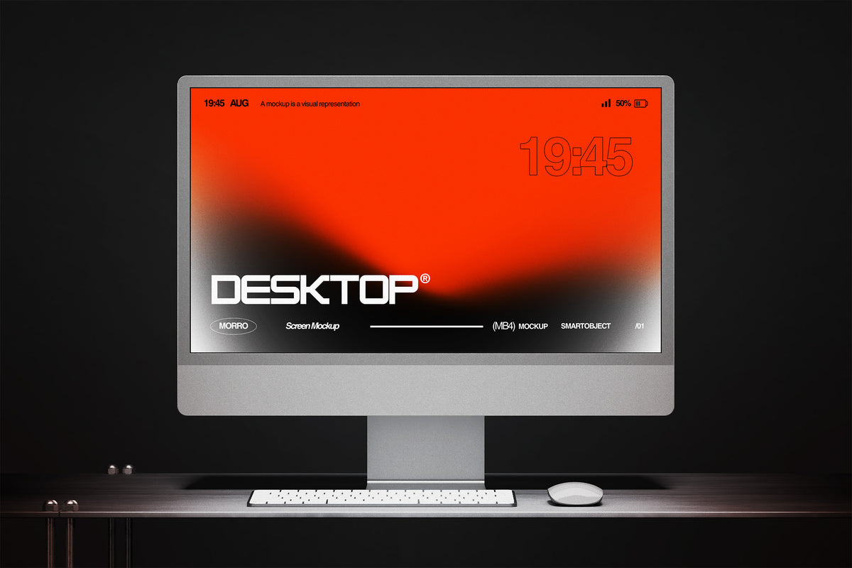 Desktop Monitor Mockup by Morrobati, preview 5