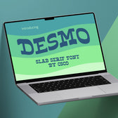 Desmo – Reversed Contrast Font