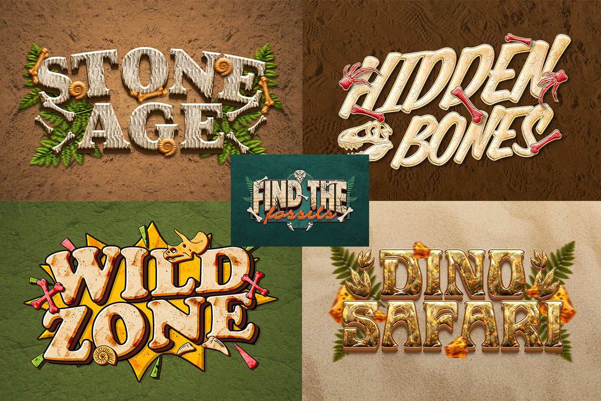 Dinosaur Fossils Text Effect by Matsero, preview 3