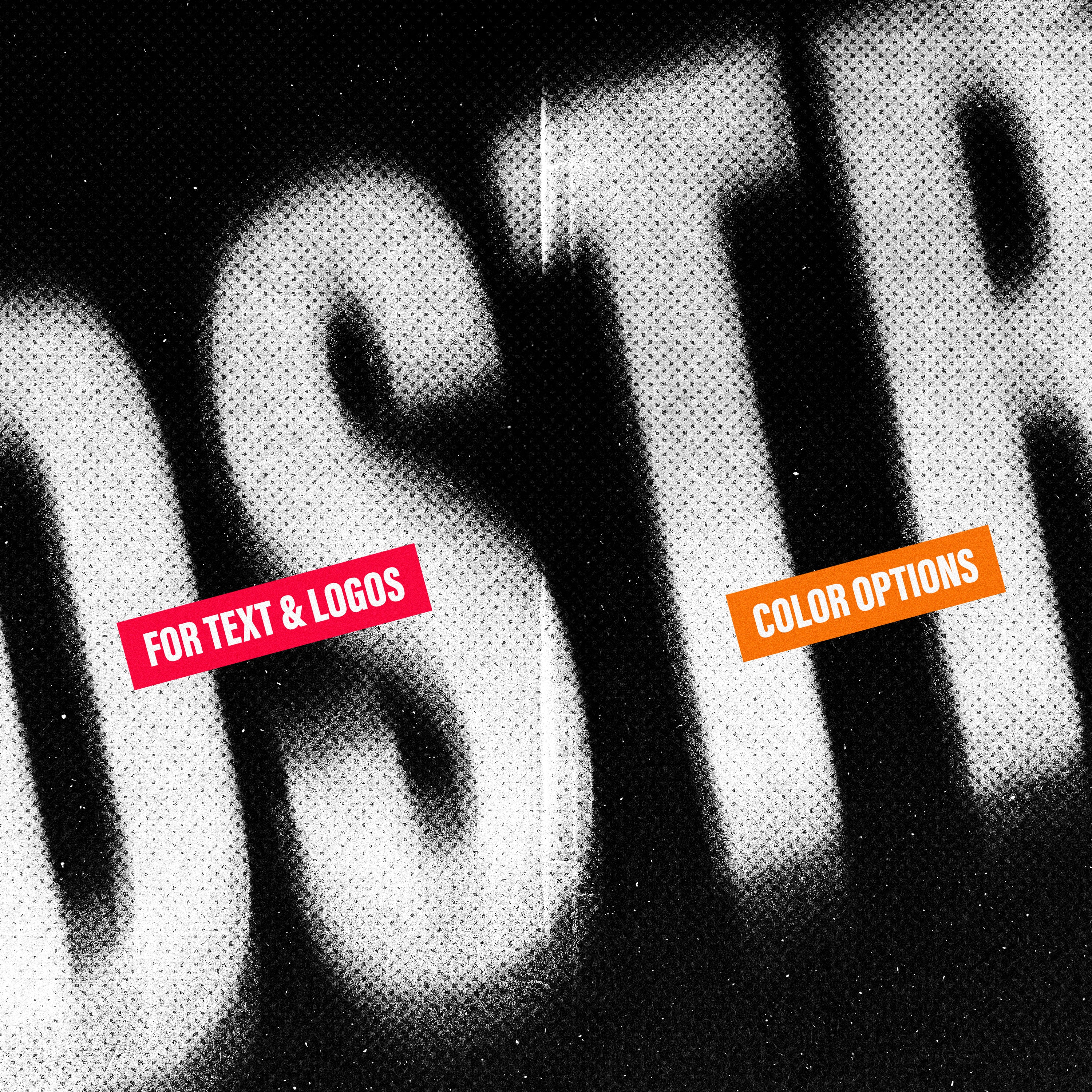 Distortion Halftone Text & Graphic Effect
