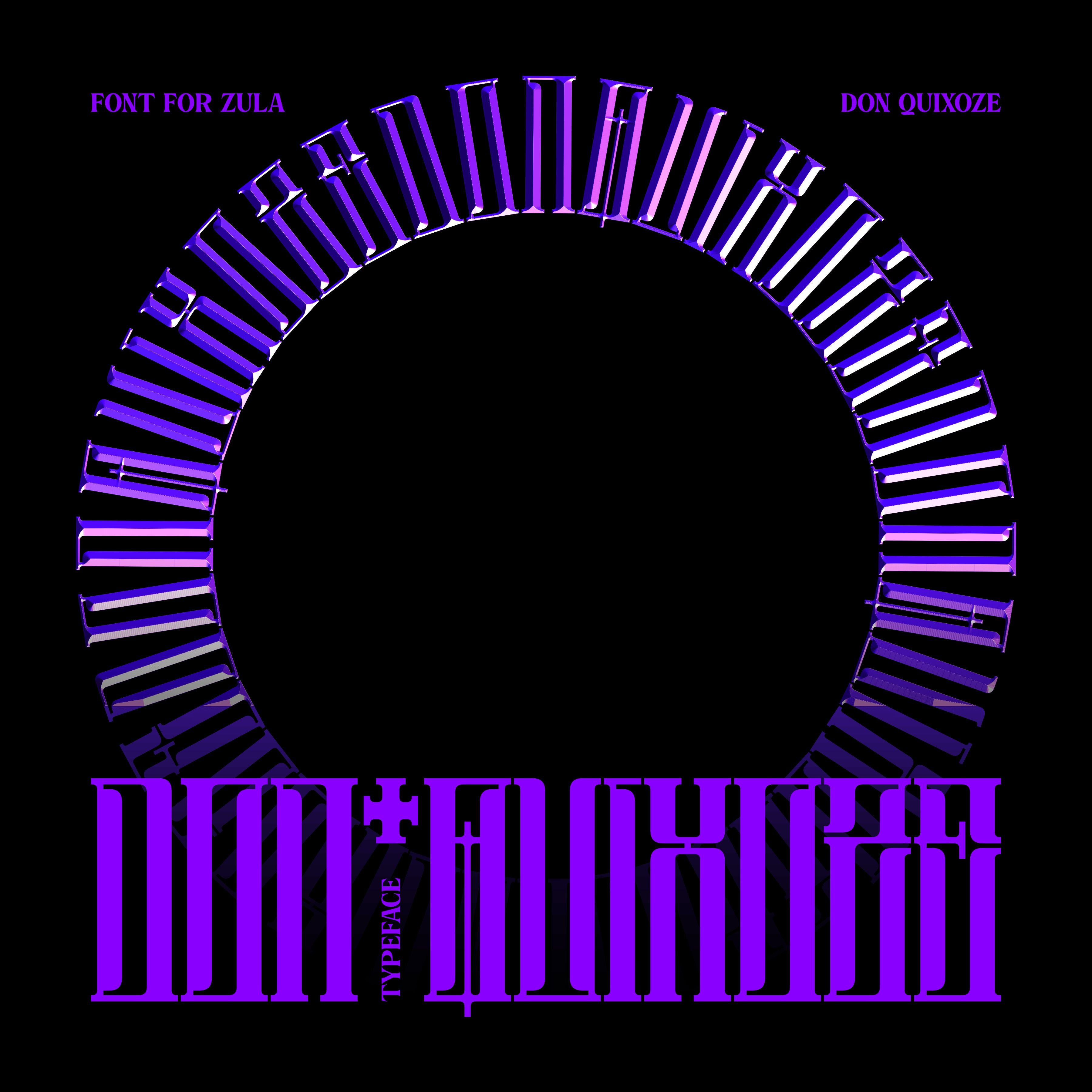 DON QUIXOZE Typeface