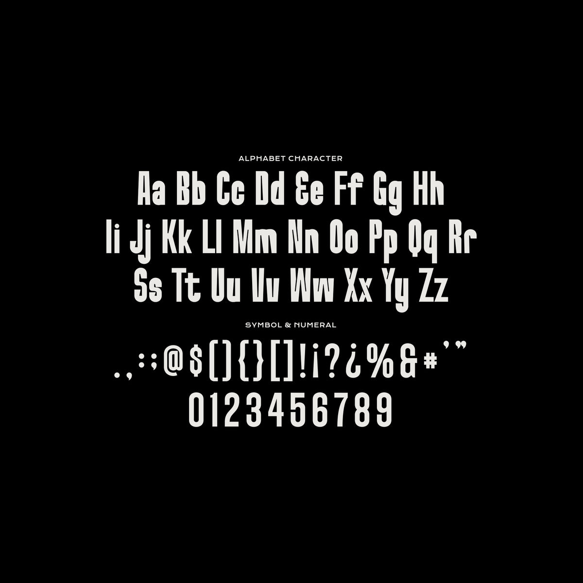 Dormanc Northy - Condensed Display Font by Imoodev, preview 5