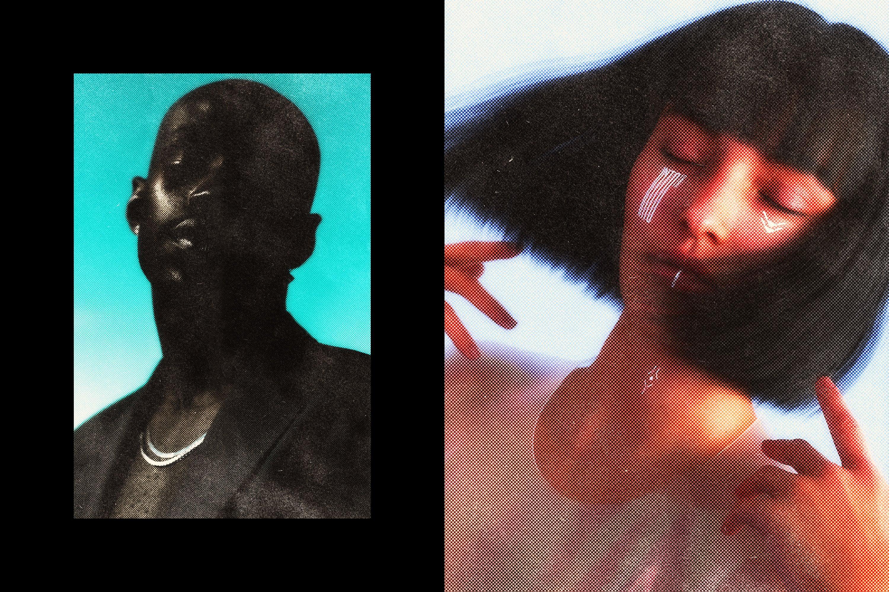 Dreamy Glow Halftone Print Effect